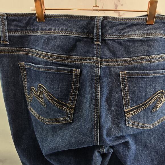 Seven Melissa Mccarthy Jeans Womens 18W Crop Denim Dark Wash Mid Rise - Picture 7 of 12